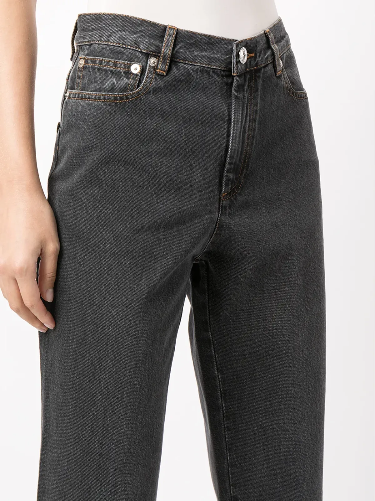 A.P.C. ハイライズ クロップドジーンズ - 画像5