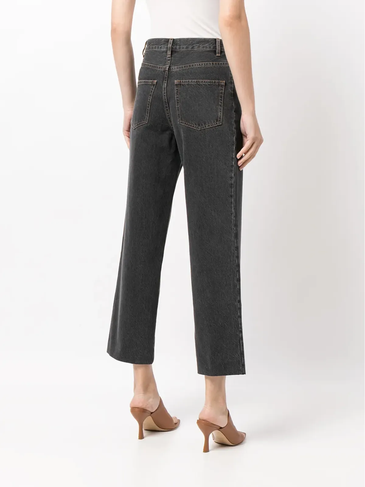 A.P.C. ハイライズ クロップドジーンズ - 画像4