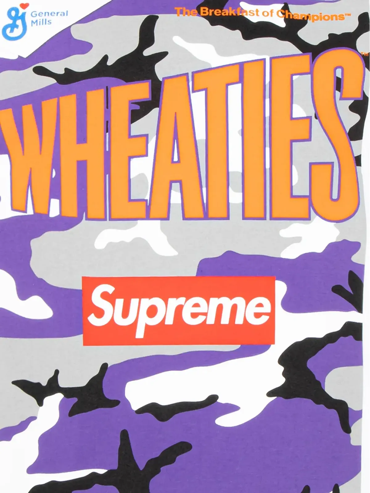 Supreme x Wheaties Box Logo クルーネック Tシャツ - 画像3