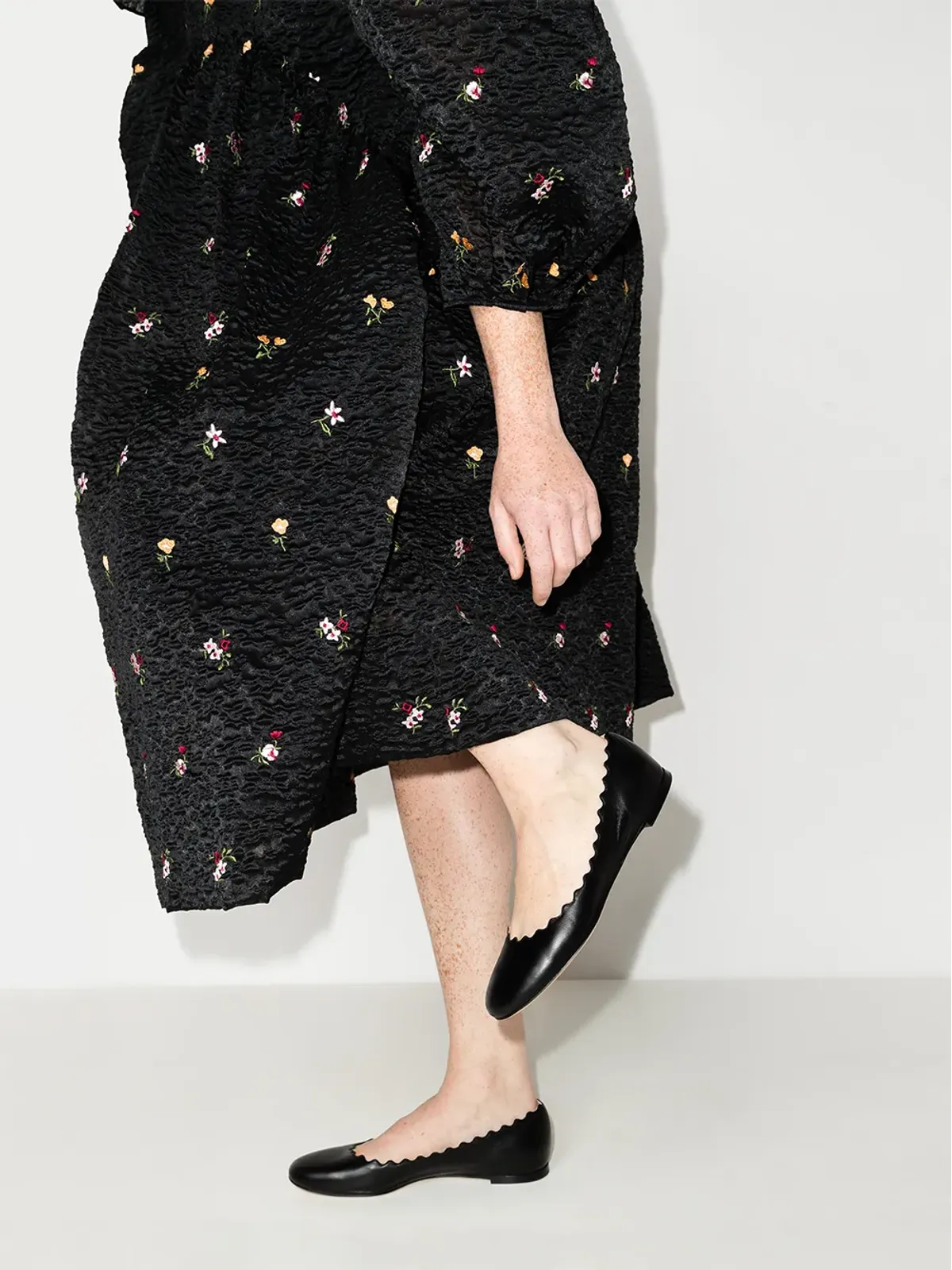 Chloé Lauren レザー バレリーナシューズ - 画像3