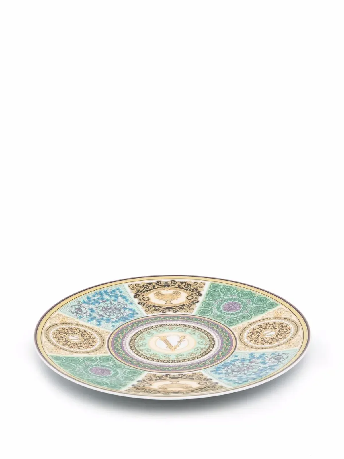 Versace バロッコ モザイク ポーセリンプレート - ゴールド - 画像2