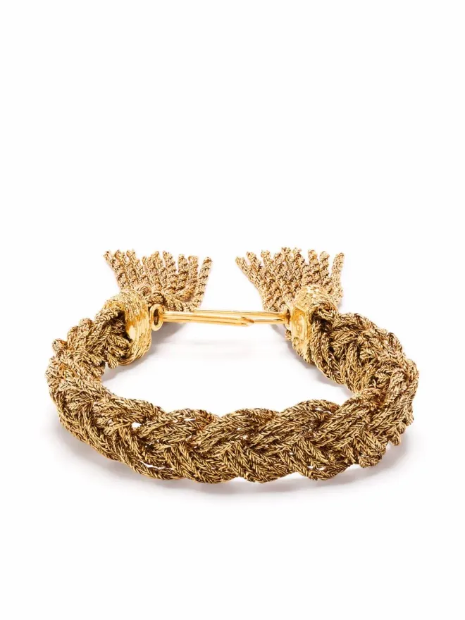 Aurelie Bidermann Aurelie Bidermann 編み込みミキ ブレスレット - ゴールドの商品画像