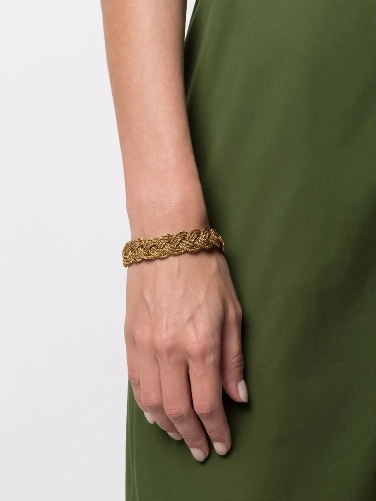 Aurelie Bidermann 編み込みミキ ブレスレット - ゴールド - 画像2