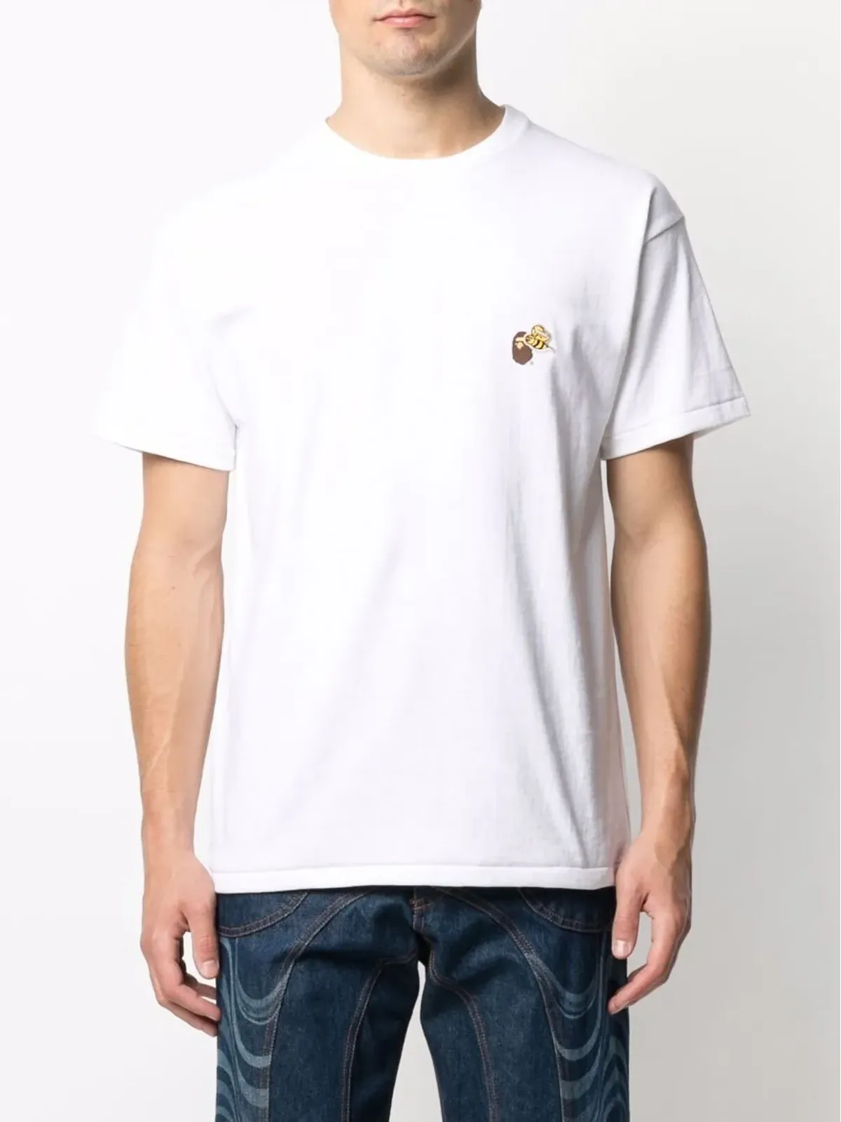 Readymade ビー刺繍パッチTシャツ - 画像3