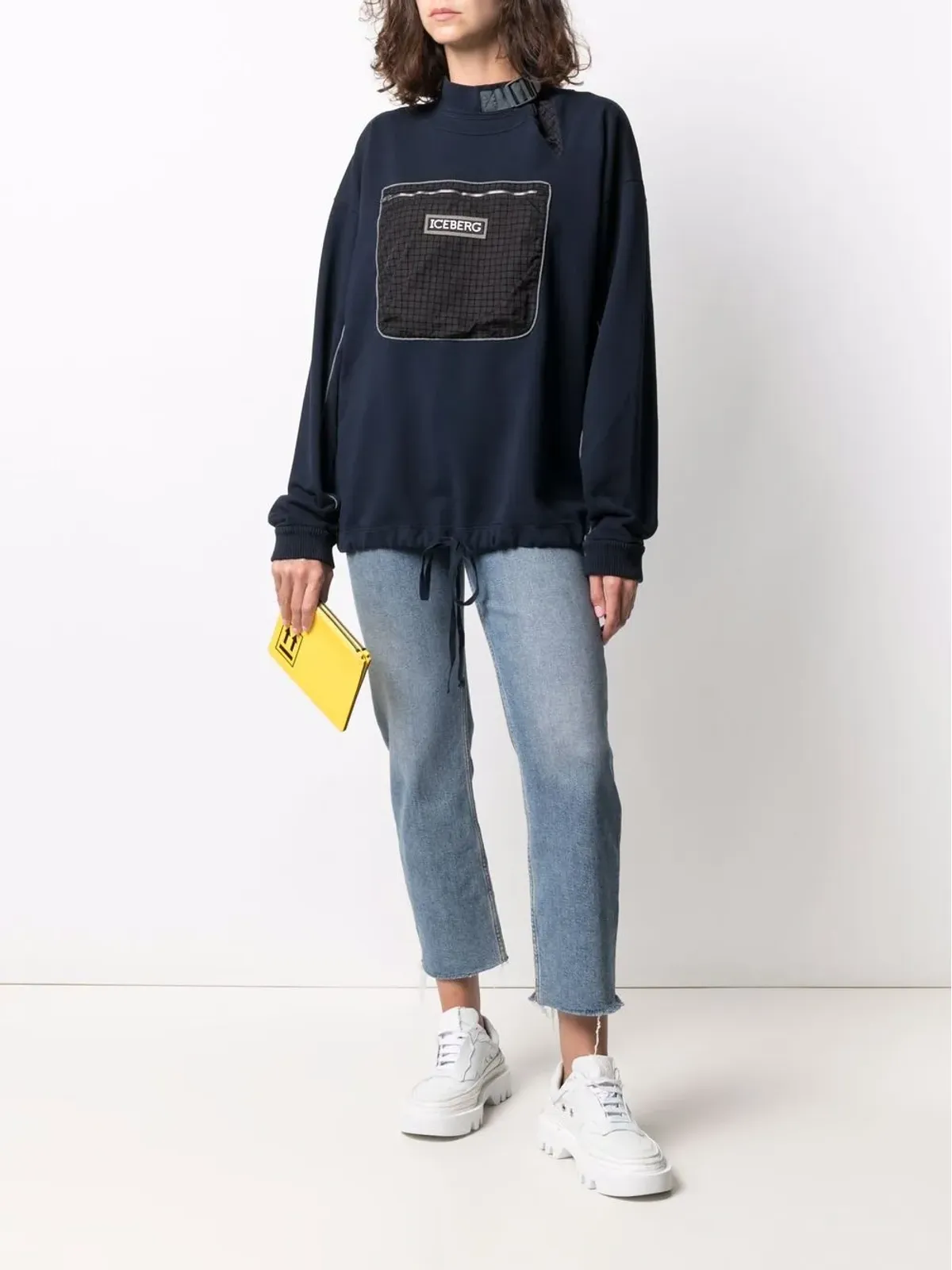 Iceberg モックネック胸ポケット付きスウェット - 画像3