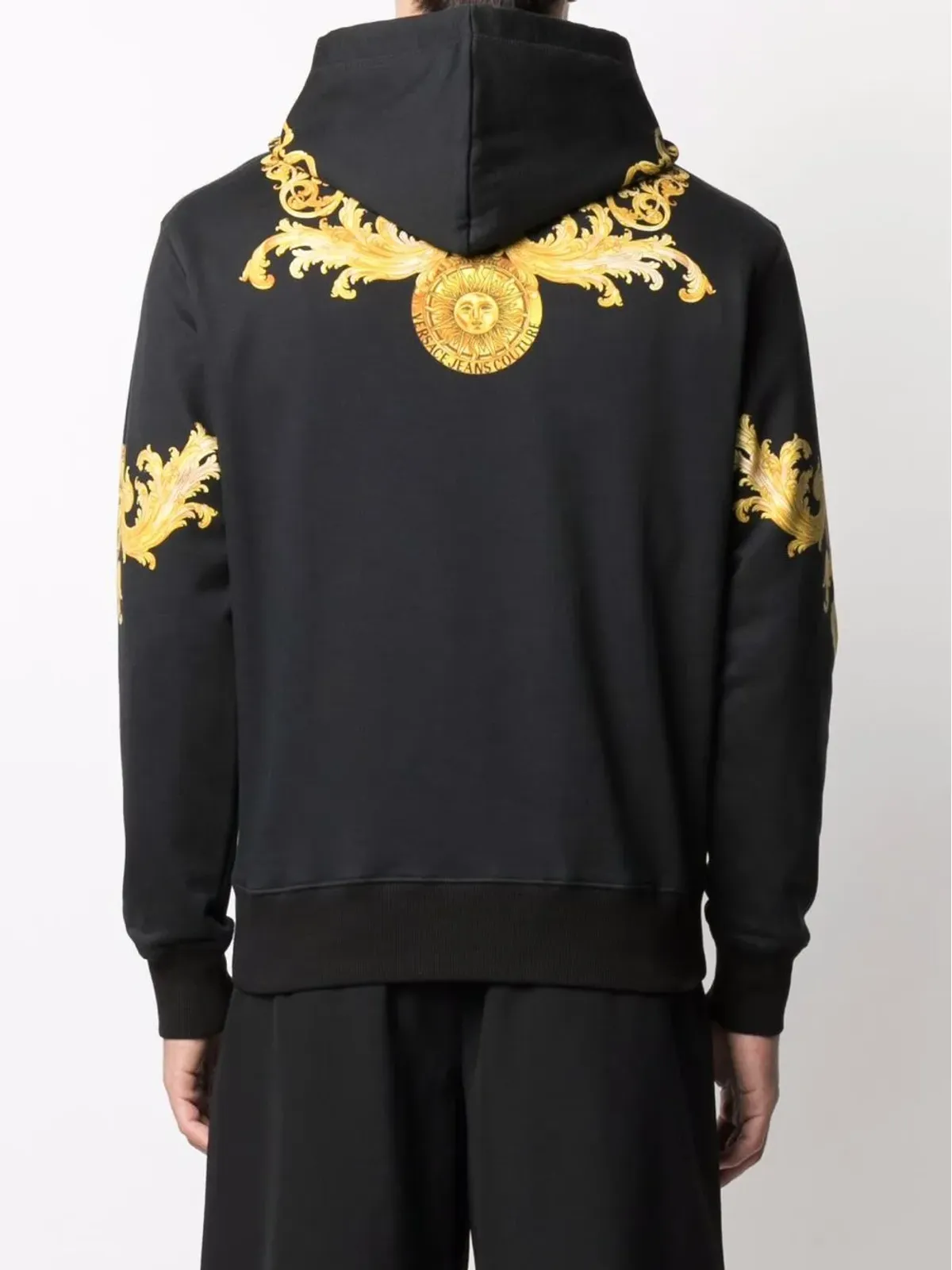 Versace Jeans Couture バロック柄コットンフーディ - 画像5