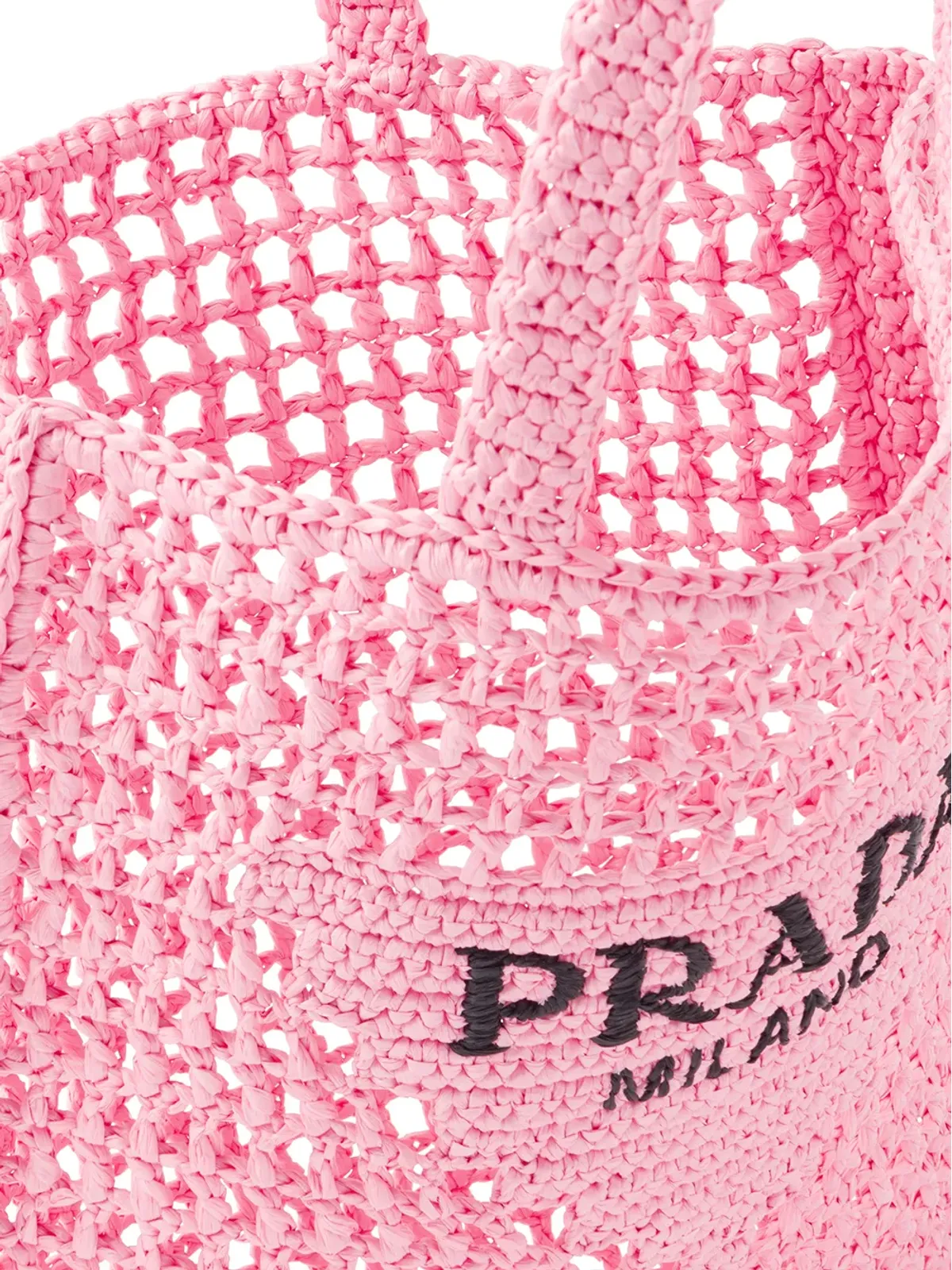 Prada woven tote bag - Pink - 画像5