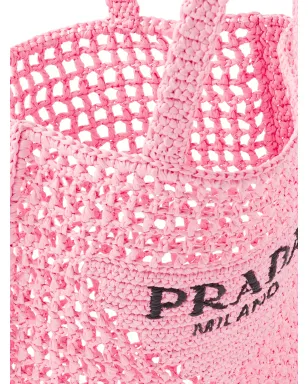 Prada woven tote bag - Pink - サムネイル5
