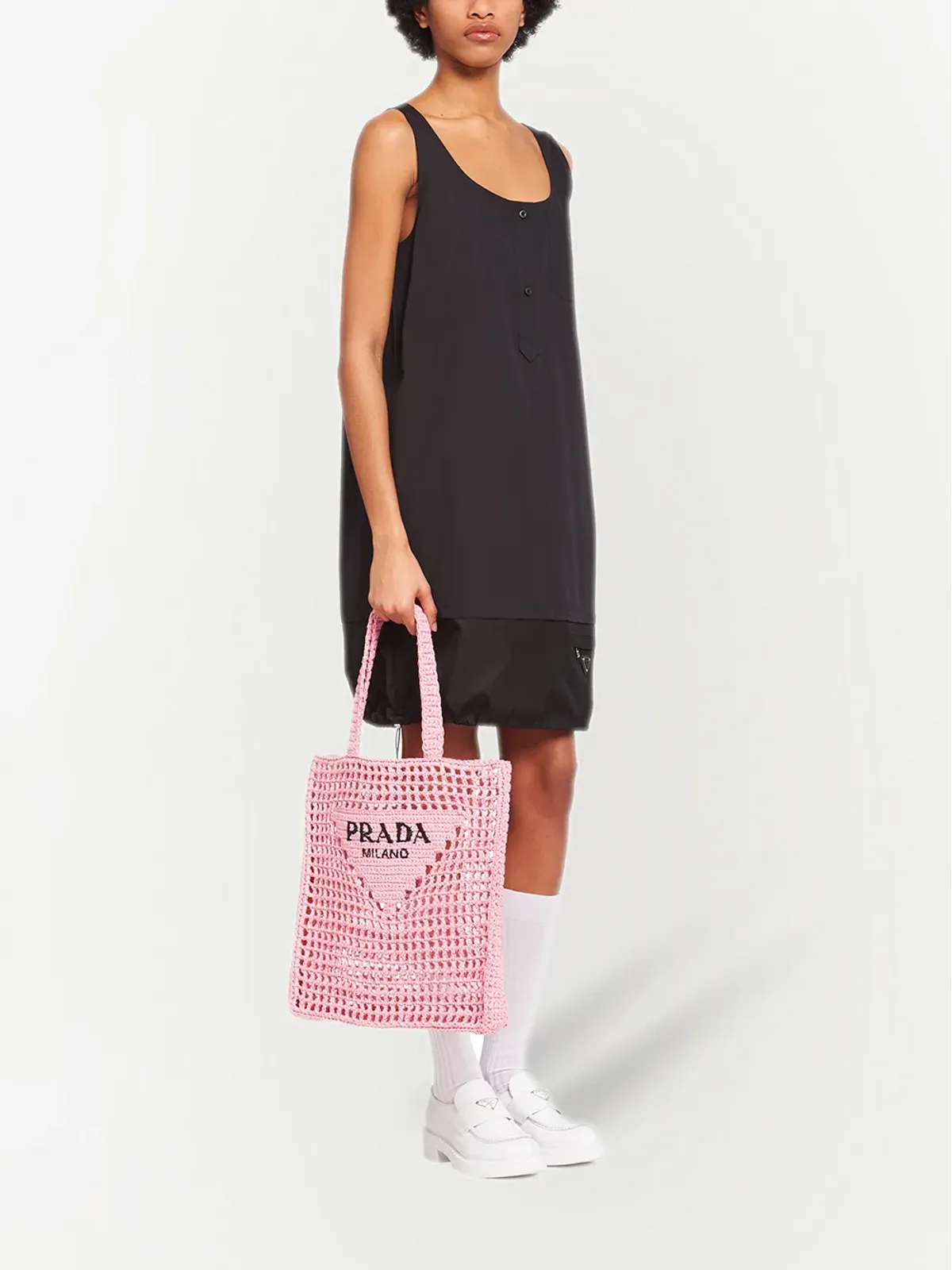 Prada woven tote bag - Pink - 画像2