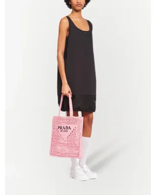 Prada woven tote bag - Pink - サムネイル2