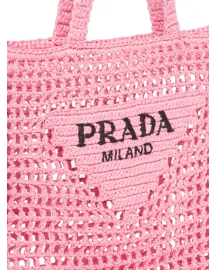 Prada woven tote bag - Pink - サムネイル4