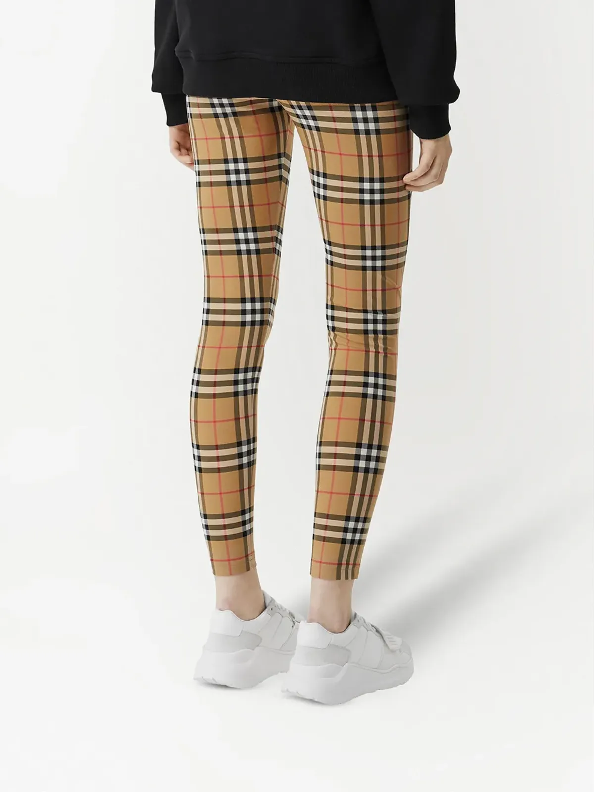 Burberry ヴィンテージ チェック ロゴ レギンス - 画像4