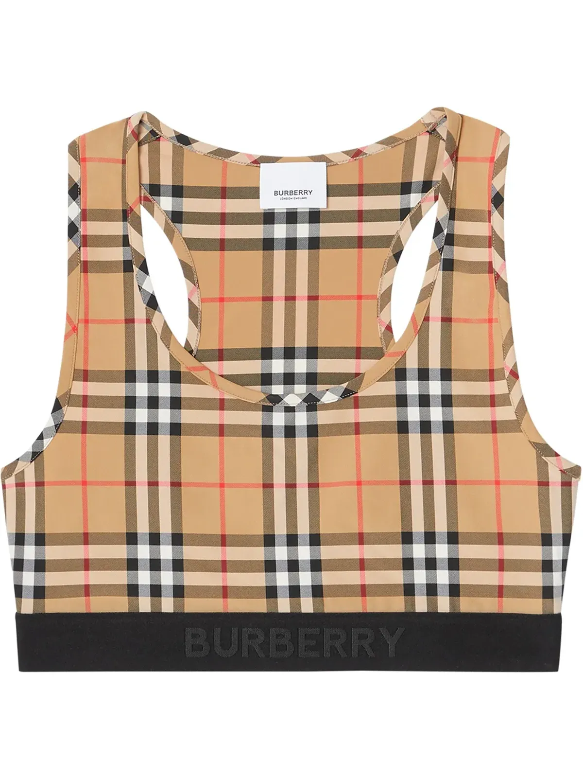 Burberry ヴィンテージチェック スポーツブラ - 画像1