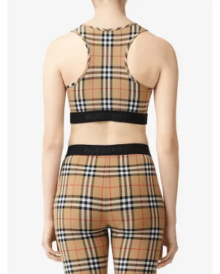 Burberry ヴィンテージチェック スポーツブラ - サムネイル4