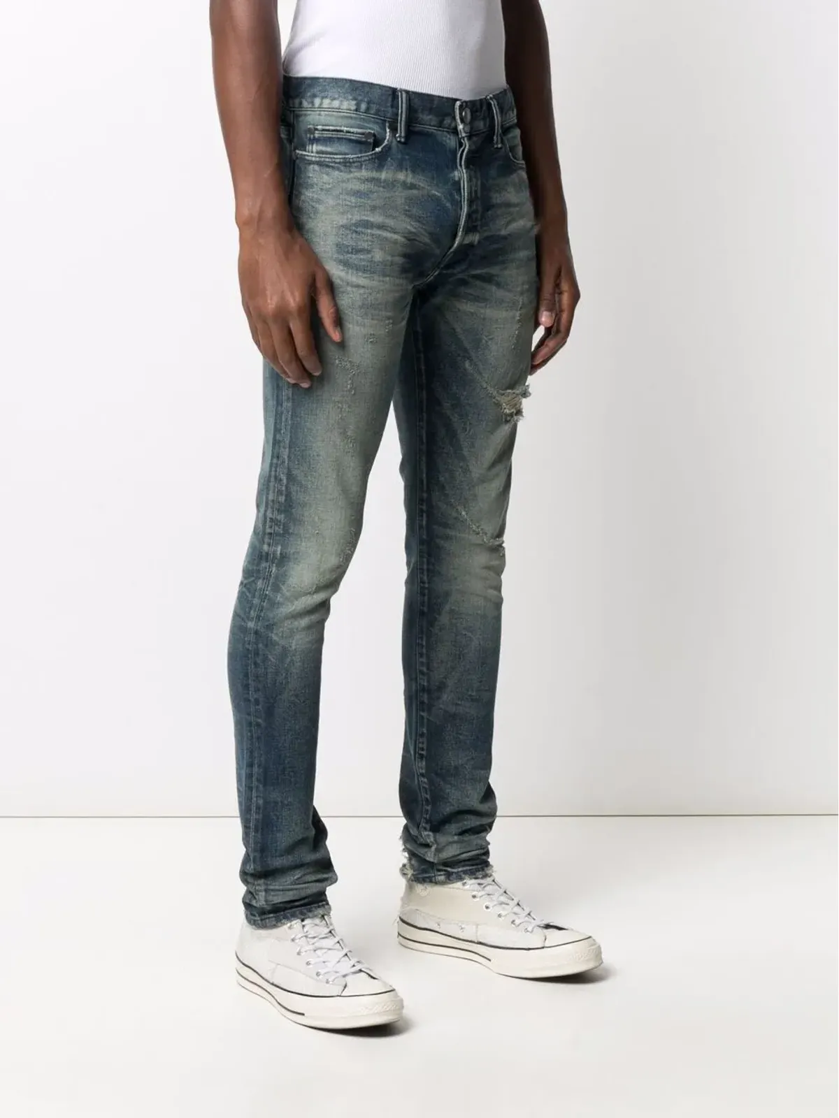John Elliott ミッドライズ・スキニージーンズ - 画像3