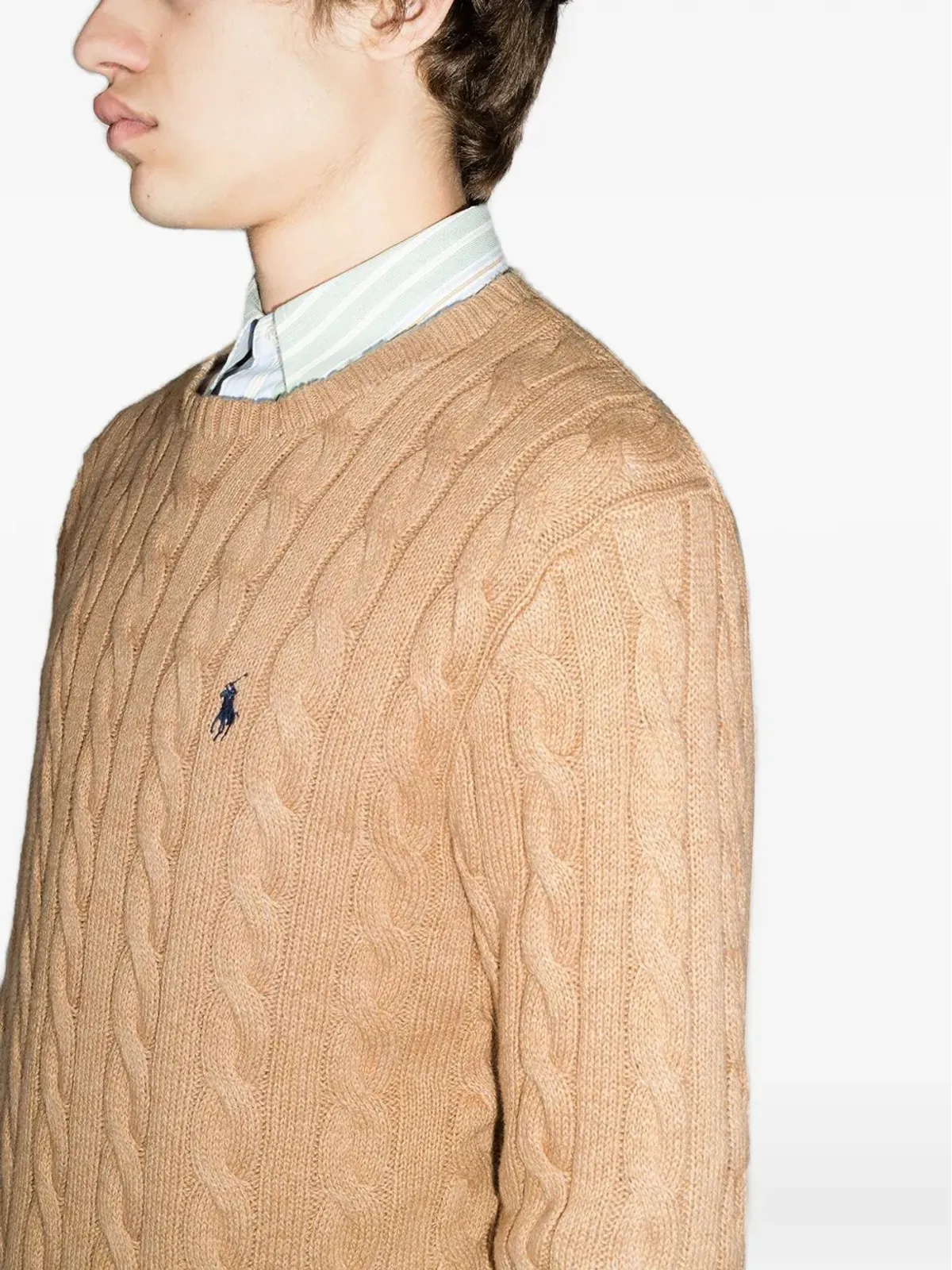 Polo Ralph Lauren ロゴ刺繍ケーブルニット ジャンパー - 画像5