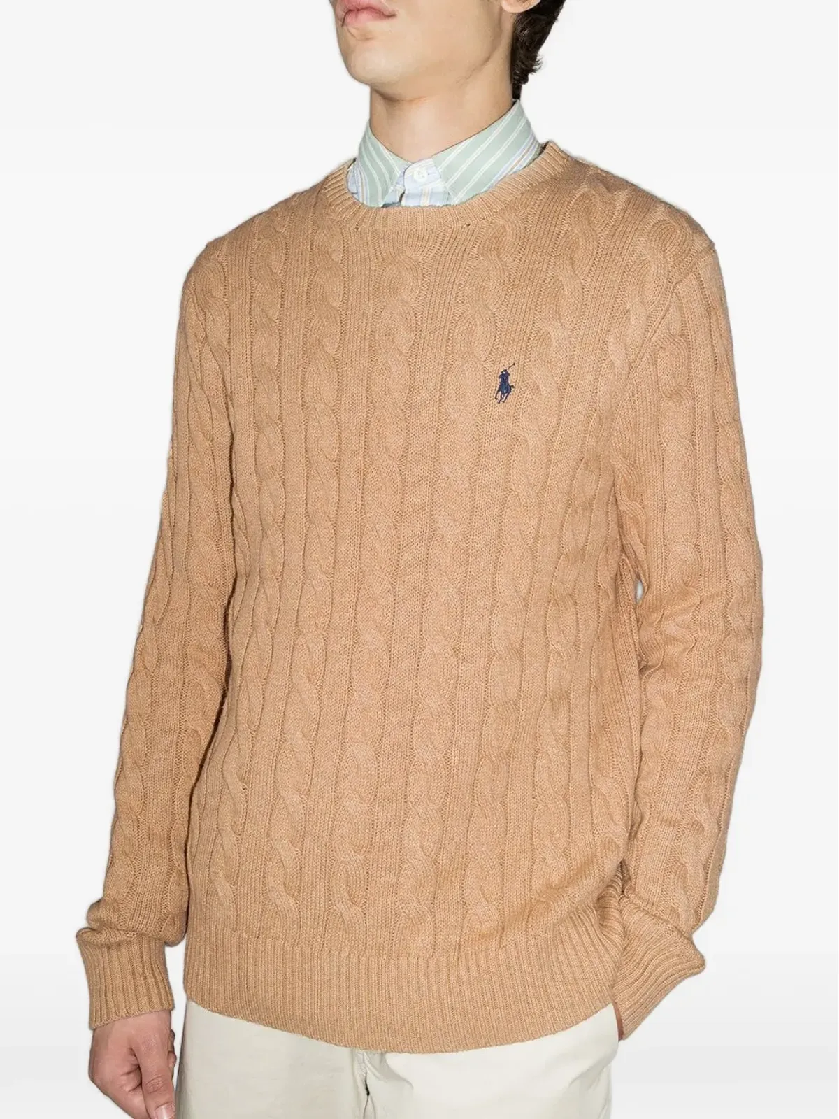 Polo Ralph Lauren ロゴ刺繍ケーブルニット ジャンパー - 画像3