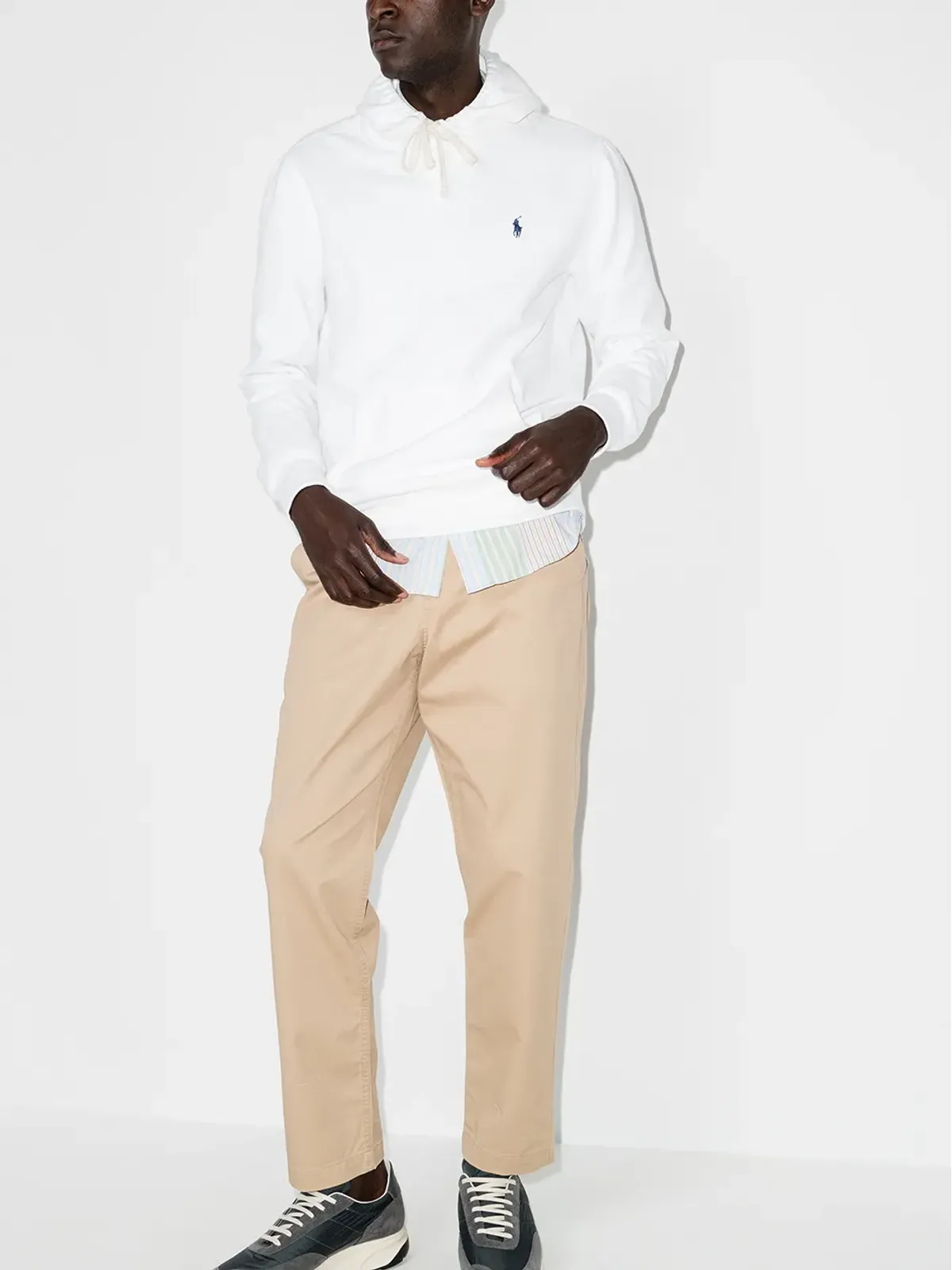 Polo Ralph Lauren ポニーフリースフーディ ホワイト - 画像5