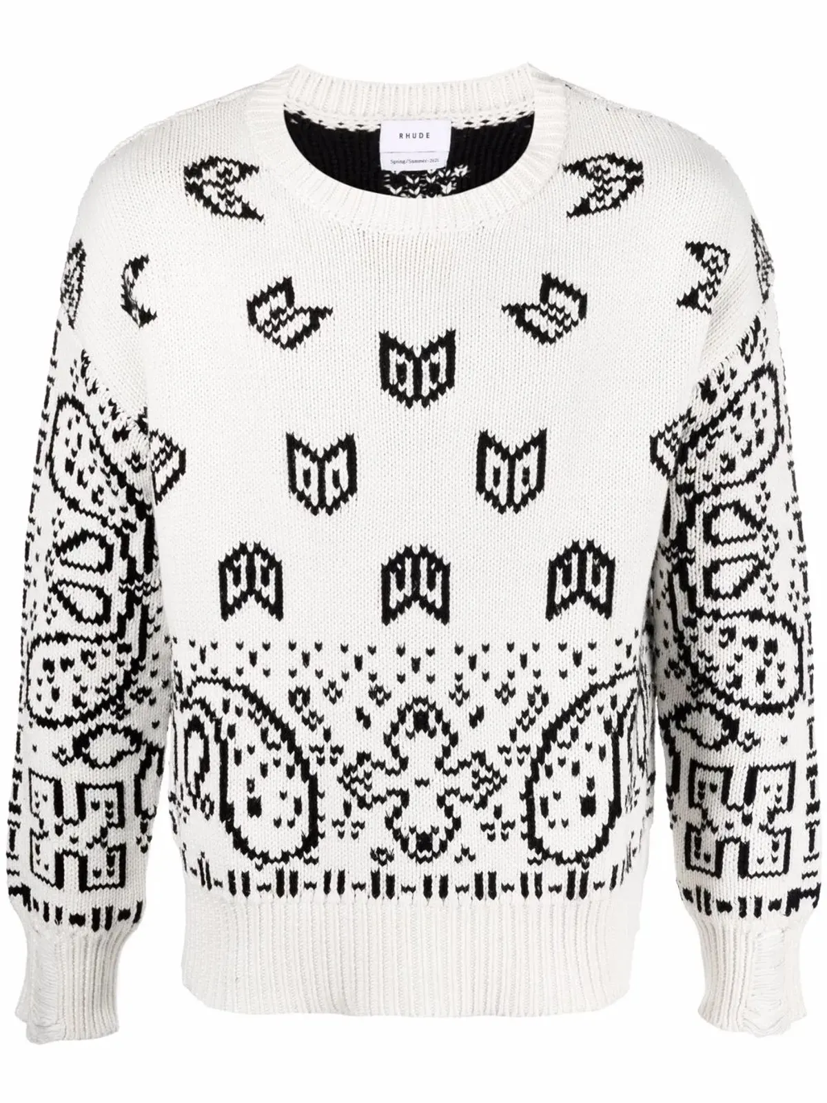 RHUDE ペイズリープリント コットンジャンパー - 画像1