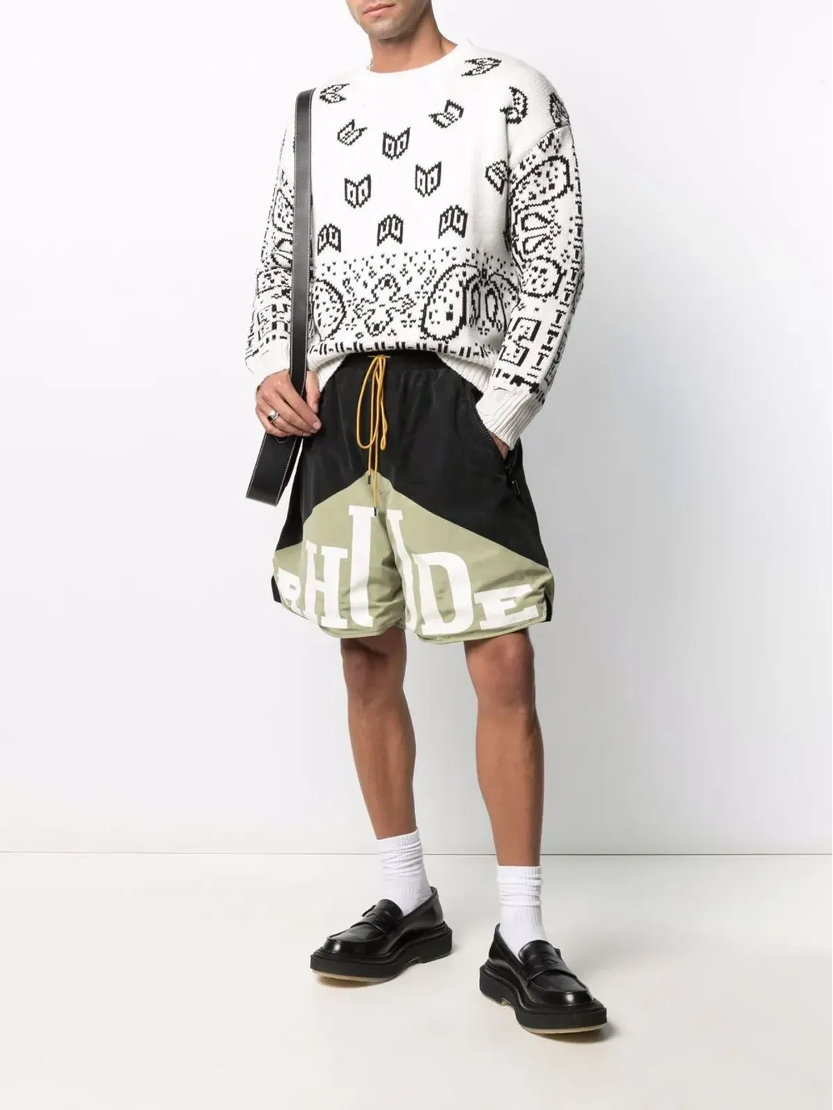 RHUDE ペイズリープリント コットンジャンパー - 画像2