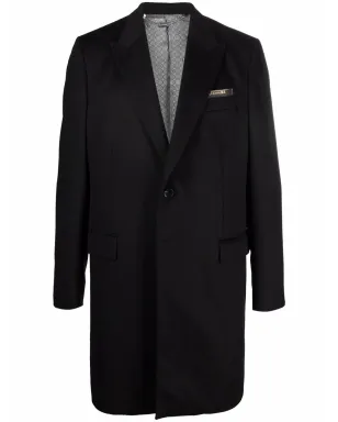 Billionaire ロゴ入りシングルブレスト カシミヤ コート - サムネイル1