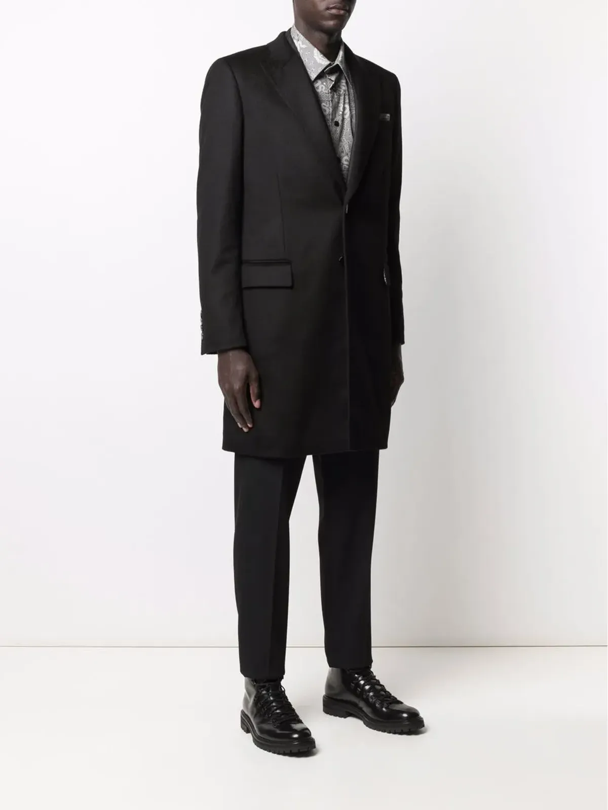 Billionaire ロゴ入りシングルブレスト カシミヤ コート - 画像3