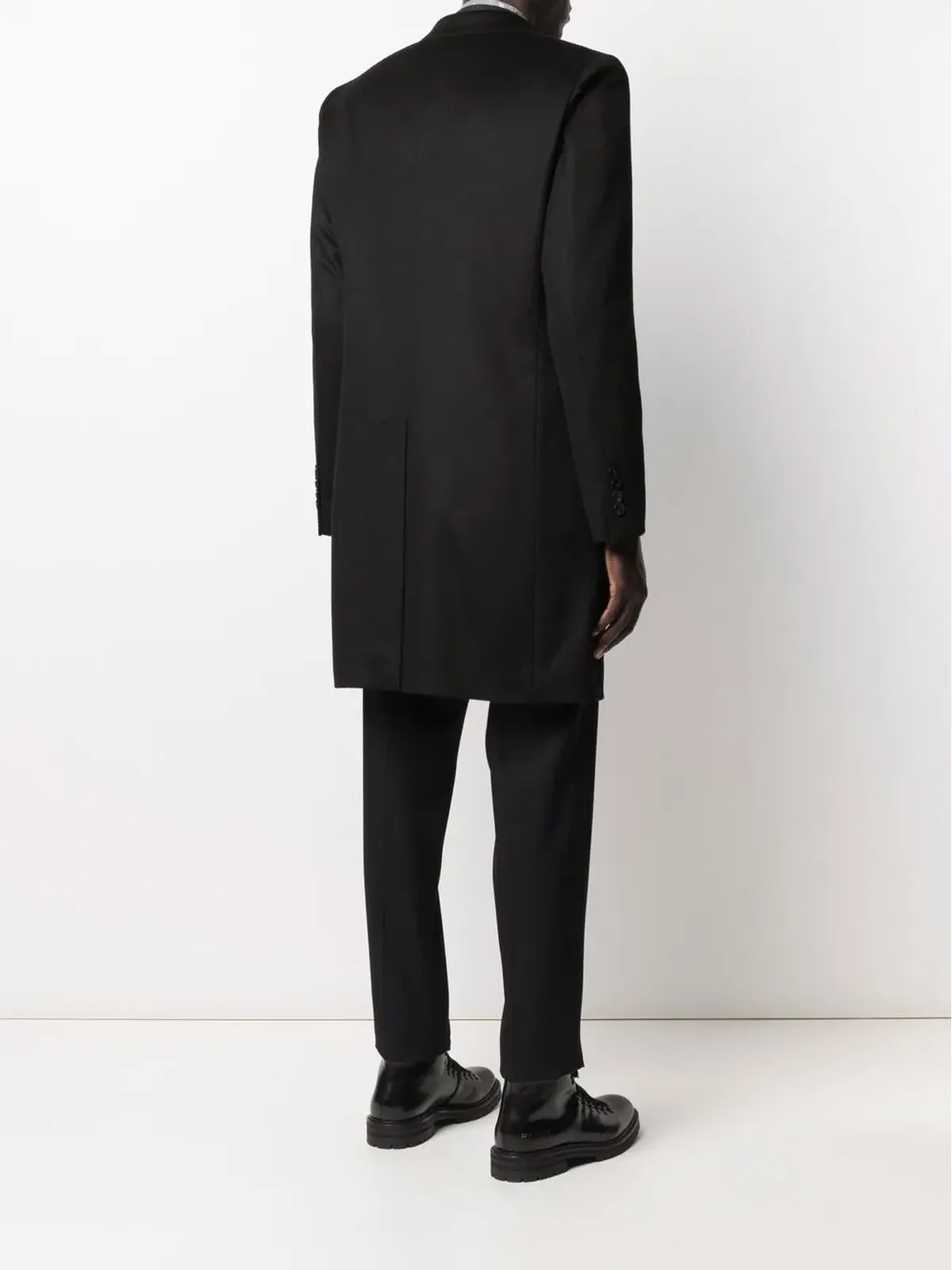Billionaire ロゴ入りシングルブレスト カシミヤ コート - 画像4