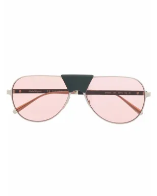Ferragamo Eyewear パイロットフレームサングラス - サムネイル1