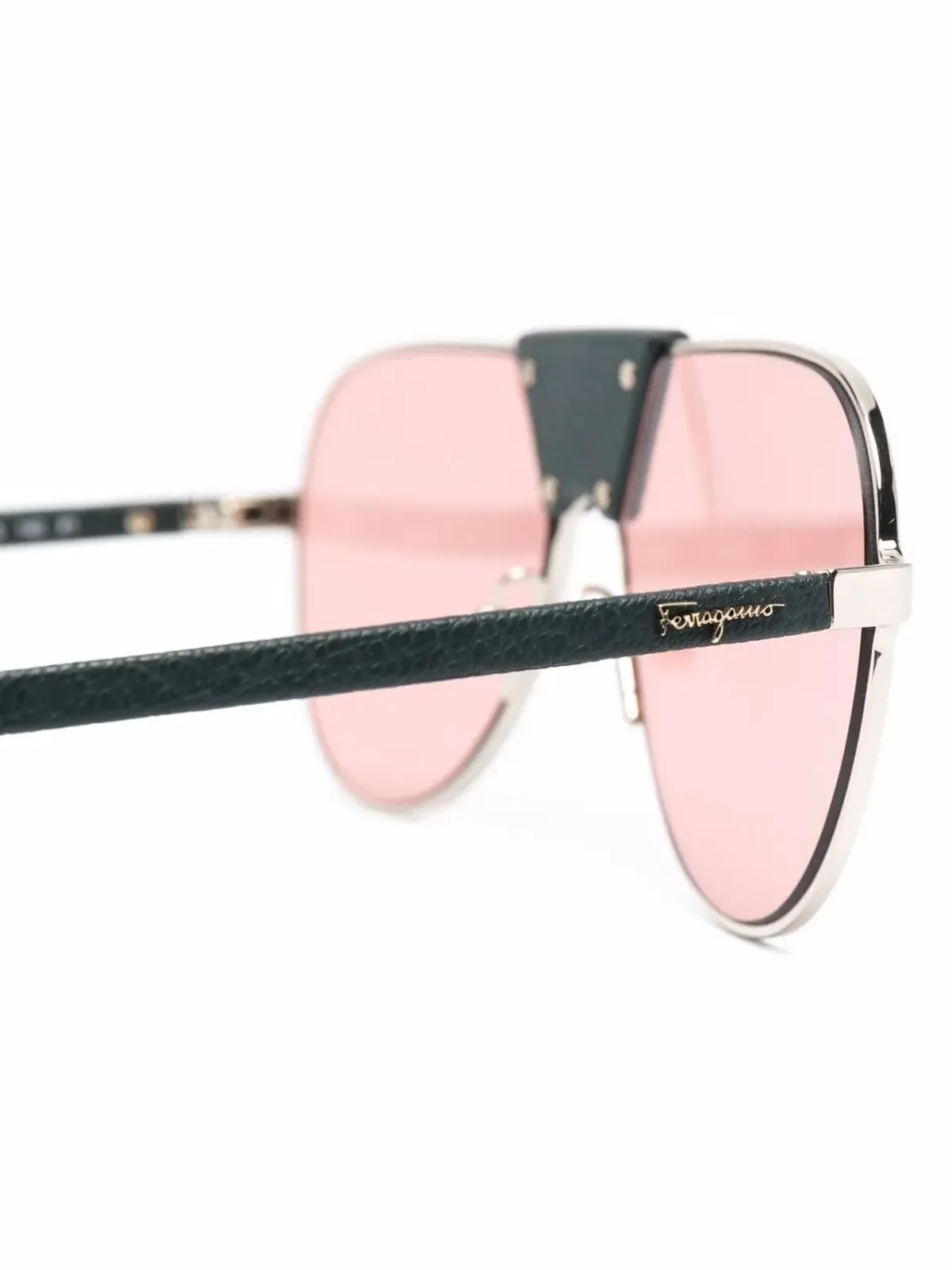 Ferragamo Eyewear パイロットフレームサングラス - 画像3