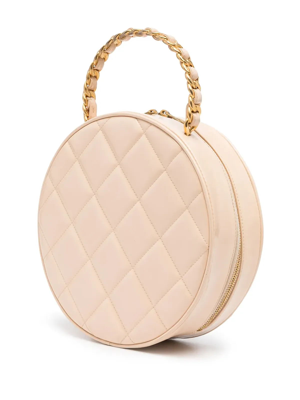 CHANEL Pre-Owned 1995 CC ダイヤモンドキルト ラウンドバッグ - 画像3