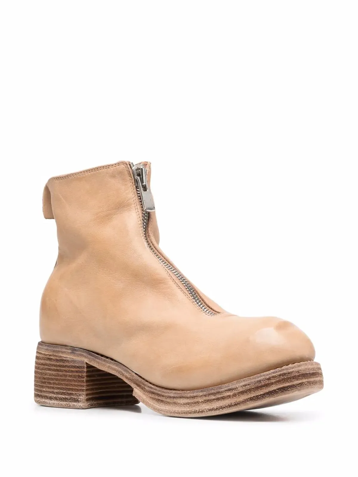 Guidi グレインドレザー ラウンドトゥ ブーツ - 画像2