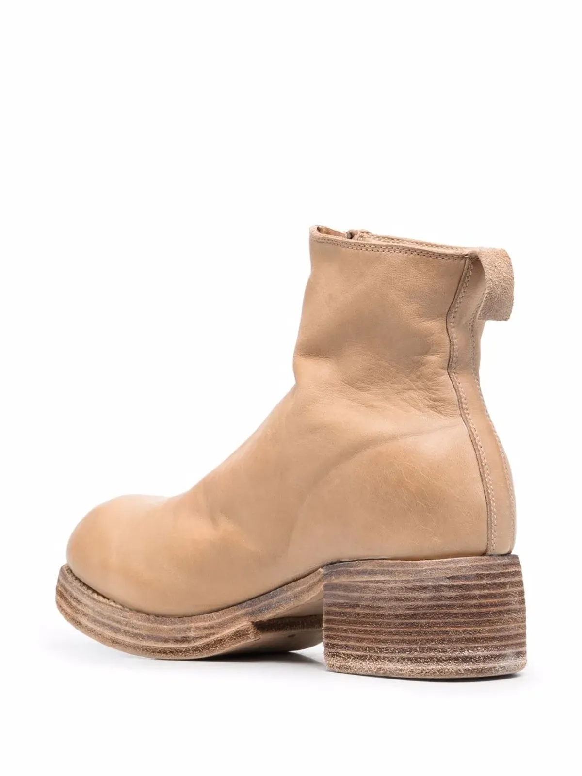 Guidi グレインドレザー ラウンドトゥ ブーツ - 画像3