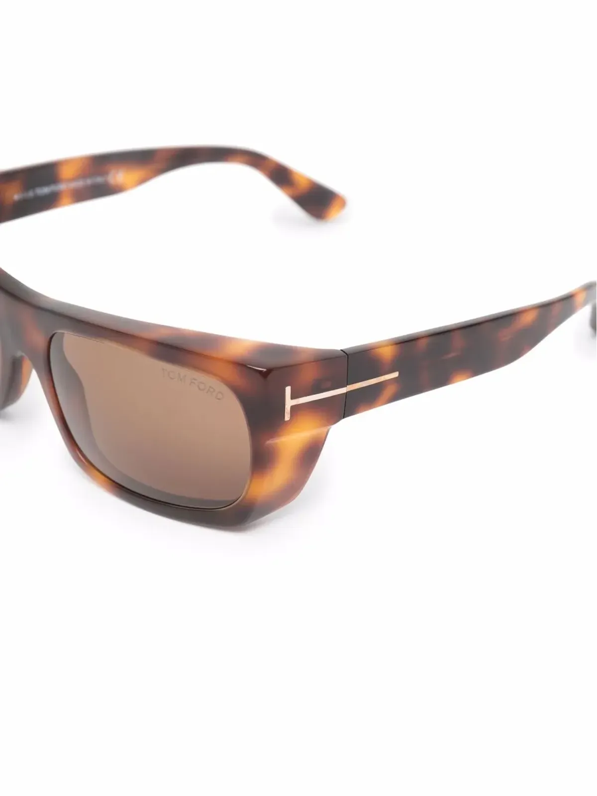 TOM FORD Eyewear べっ甲柄スクエアフレーム サングラス - 画像3