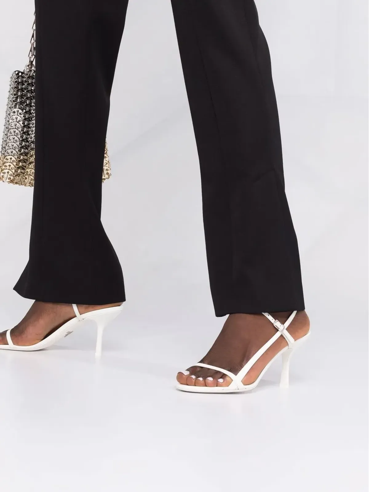 Alexander McQueen アンクルスリット・シガレットパンツ - 画像3