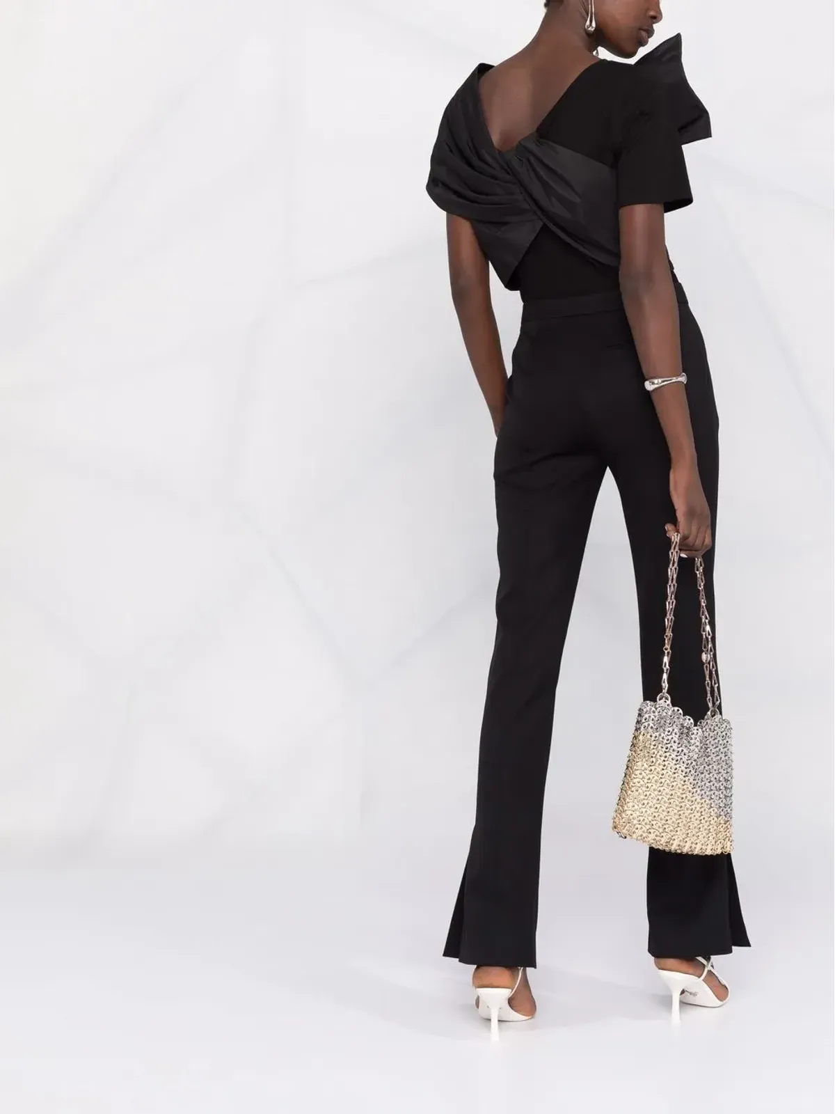 Alexander McQueen アンクルスリット・シガレットパンツ - 画像4