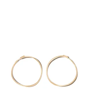 Anita Ko アニタ・コー 18kt イエローゴールド ツイスト フープ ピアス - サムネイル1