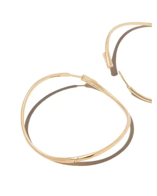 Anita Ko アニタ・コー 18kt イエローゴールド ツイスト フープ ピアス - サムネイル2