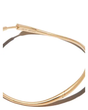 Anita Ko アニタ・コー 18kt イエローゴールド ツイスト フープ ピアス - サムネイル3