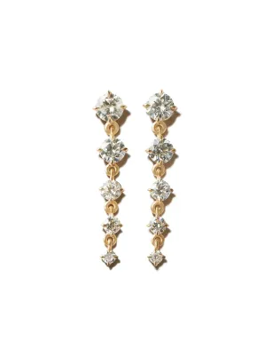 Lizzie Mandler Fine Jewelry 18K イエローゴールド Éclat Five Drop ダイヤモンド ピアス - サムネイル1