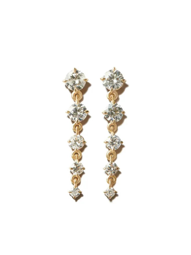 Lizzie Mandler Fine Jewelry Lizzie Mandler Fine Jewelry 18K イエローゴールド Éclat Five Drop ダイヤモンド ピアスの商品画像