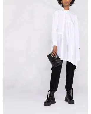 Comme Des Garçons アシンメトリックプリーツシャツ - サムネイル2