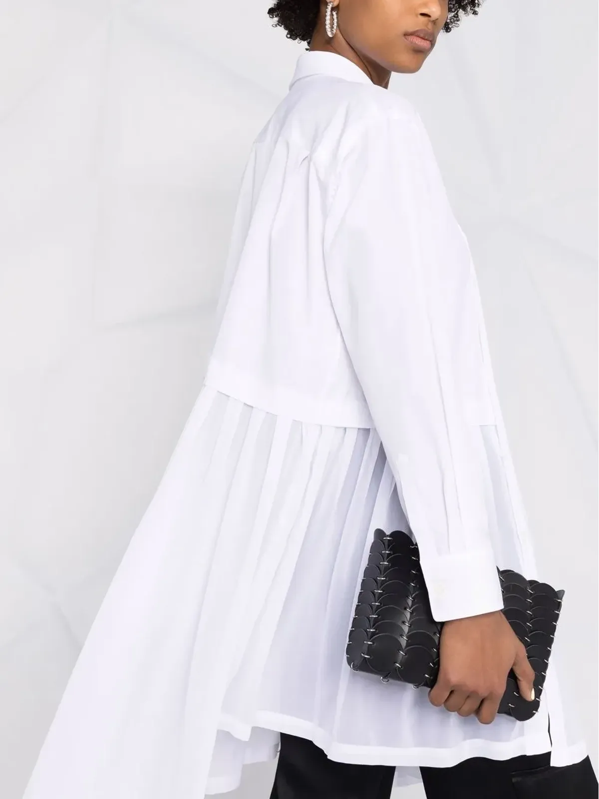 Comme Des Garçons アシンメトリックプリーツシャツ - 画像3