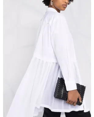 Comme Des Garçons アシンメトリックプリーツシャツ - サムネイル3