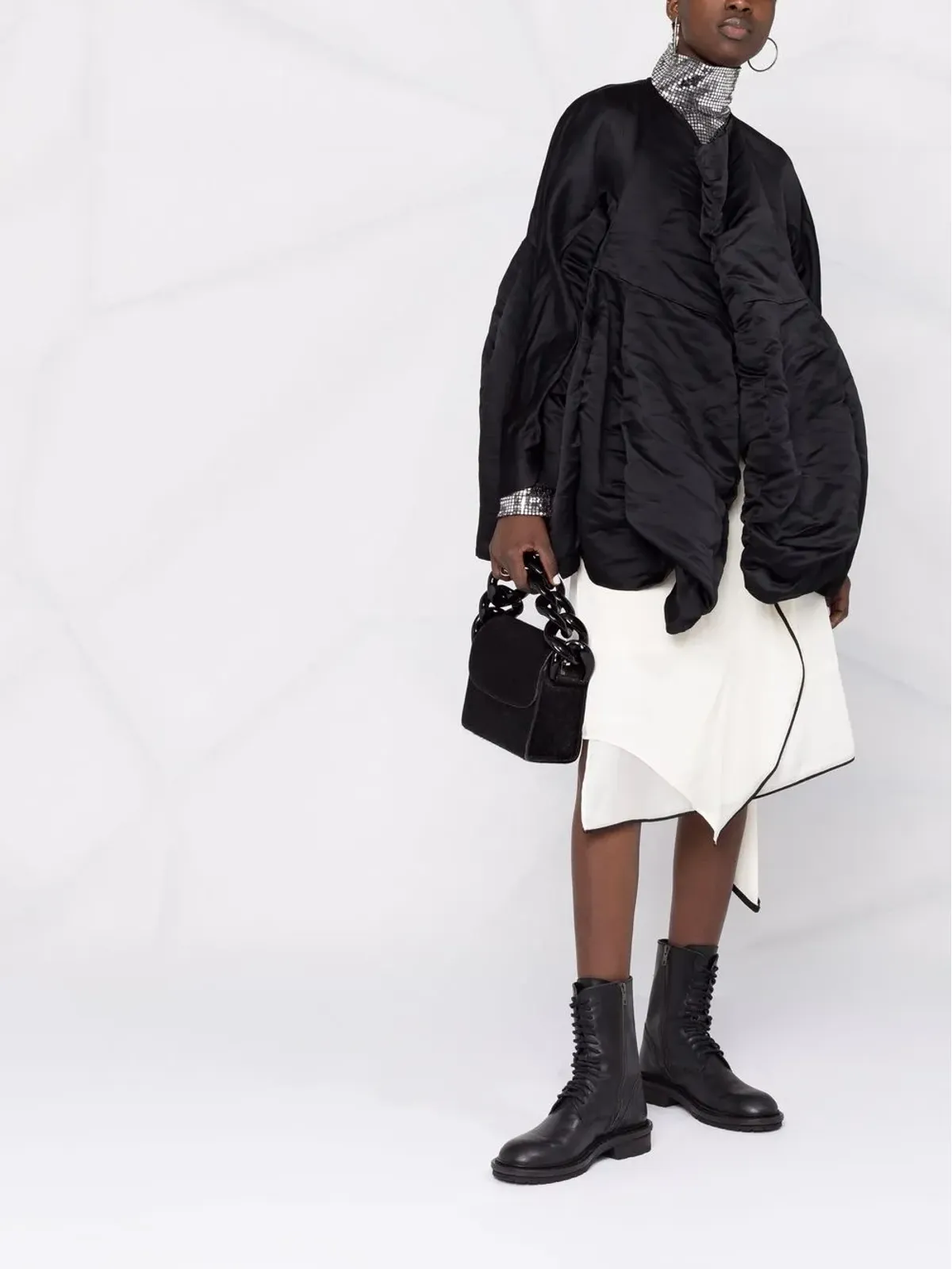 Comme Des Garçons オーバサイズ クリースエフェクトジャケット - 画像2