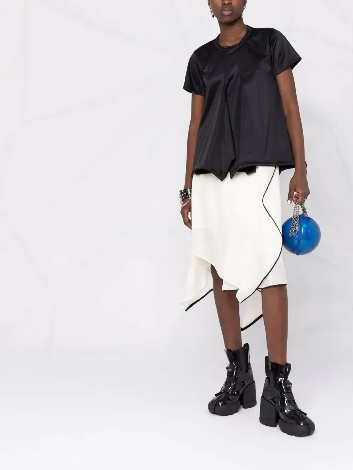 Comme Des Garçons ドレープディテール Tシャツ - 画像2