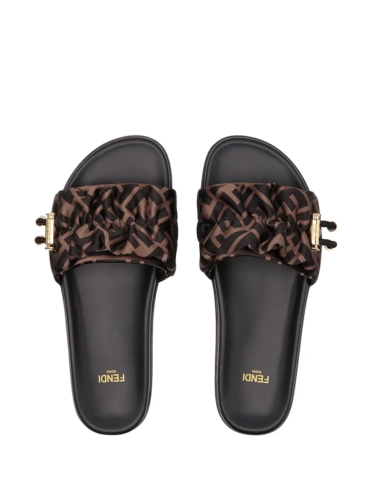 FENDI FFロゴ入りトグル式スライドサンダル - 画像4