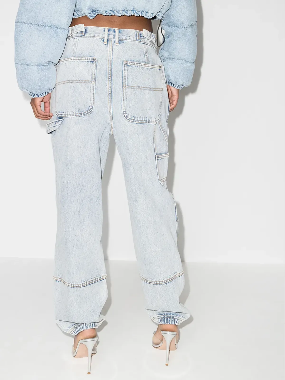 Alexander Wang ワイドレッグ・パネルドジーンズ - 画像3