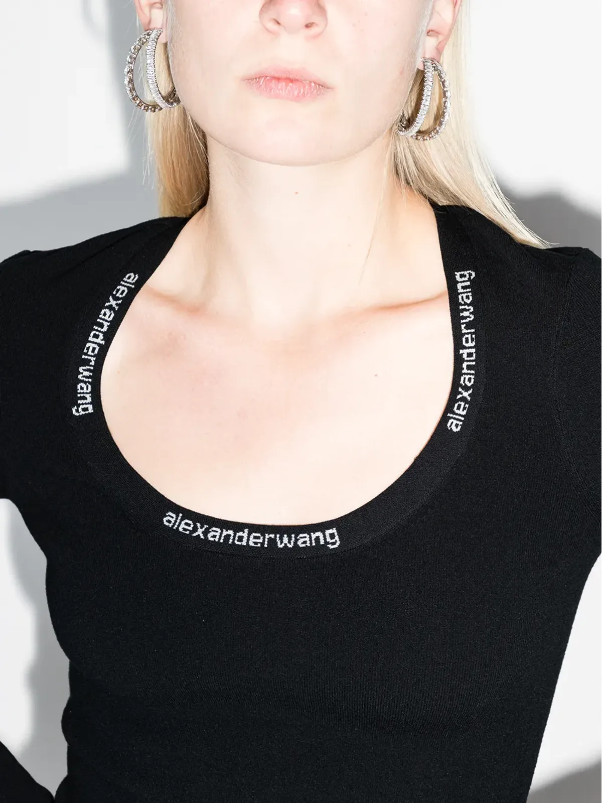 Alexander Wang ロゴトリム ボディコン ミニドレス - ブラック - 画像5