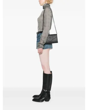 Saint Laurent クラシック・カサンドレ・チェーンウォレット - ブラック - サムネイル2