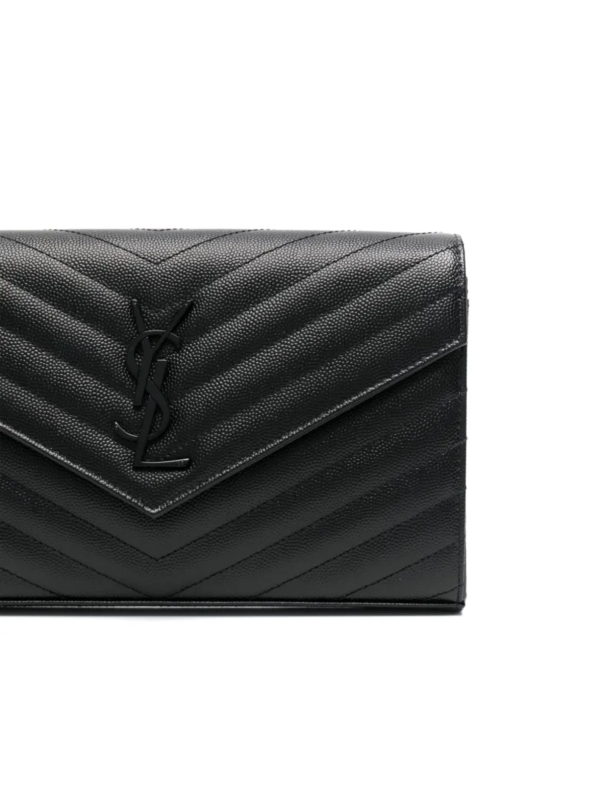 Saint Laurent クラシック・カサンドレ・チェーンウォレット - ブラック - 画像4